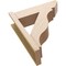 Ekena Millwork 8-in W x 26-in D x 30-in H Funston Slat Rough Cedar Woodgrain TimberThane Outlooker, Primed Tan OUTUR080X26X30FST24RCPR - alternate 4